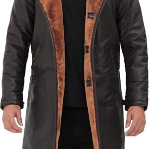 sheepskin swing coat