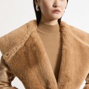 Brown Faux Sheepskin Coat