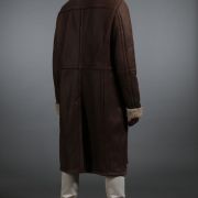 Brown Full Length Sheepskin Coat