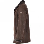 Brown Leather sheepskin jacket mens