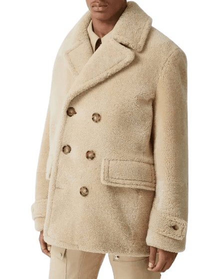 Burberry Sheepskin Coat Mens