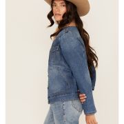 Denim Sheepskin Jacket Womens