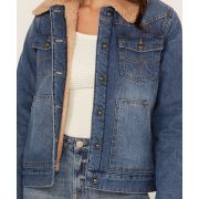 Denim Sheepskin Jacket Womens