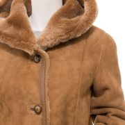 Ladies Tan Sheepskin Coat