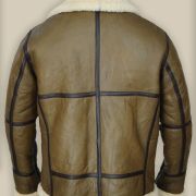 Mens Brown Leather Sheepskin Jacket