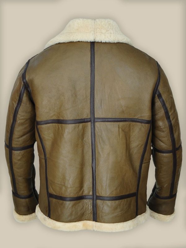Mens Brown Leather Sheepskin Jacket