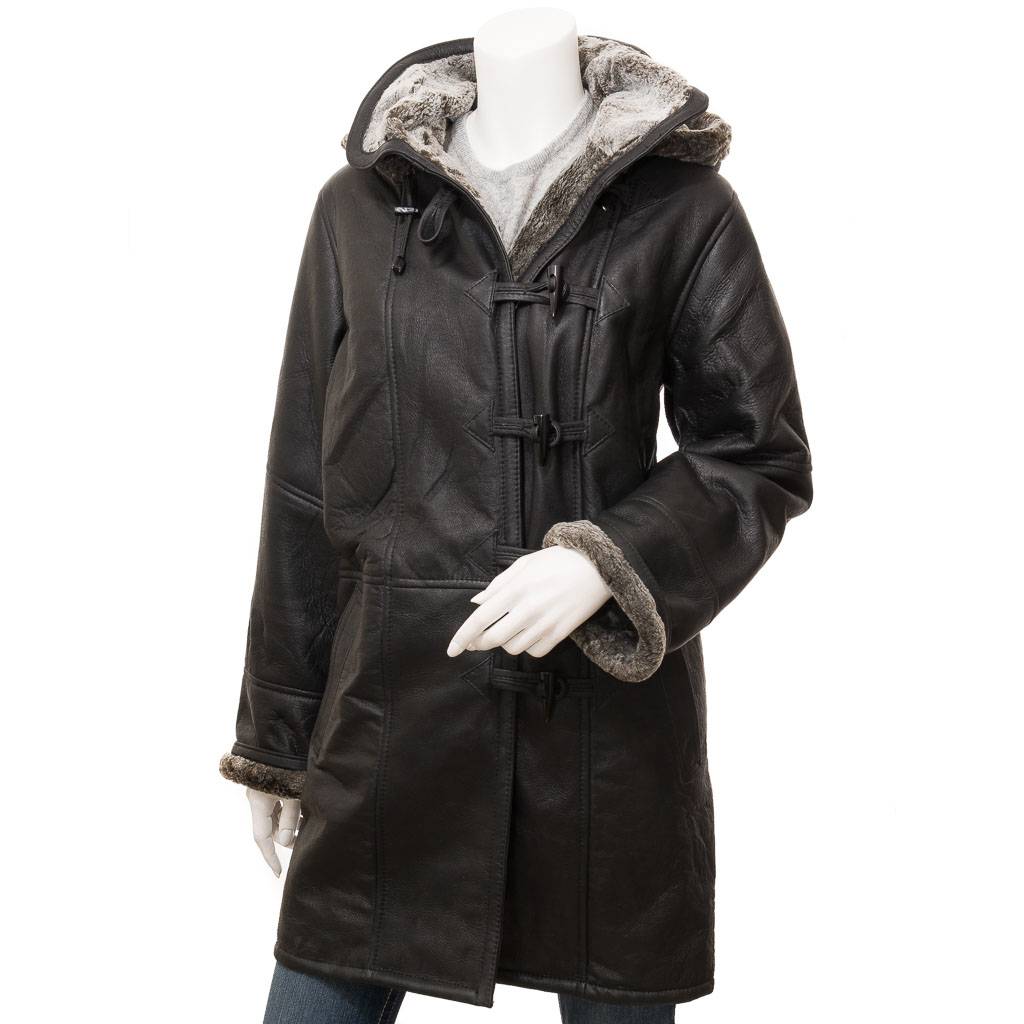 Womens Sheepskin Duffle Coat