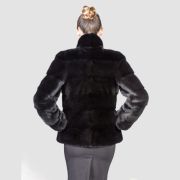 black faux sheepskin jacket