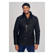 Black Suede Sheepskin Jacket