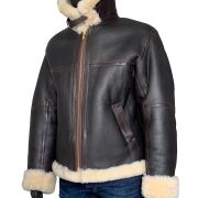 genuine sheepskin aviator jacket