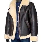 genuine sheepskin aviator jacket