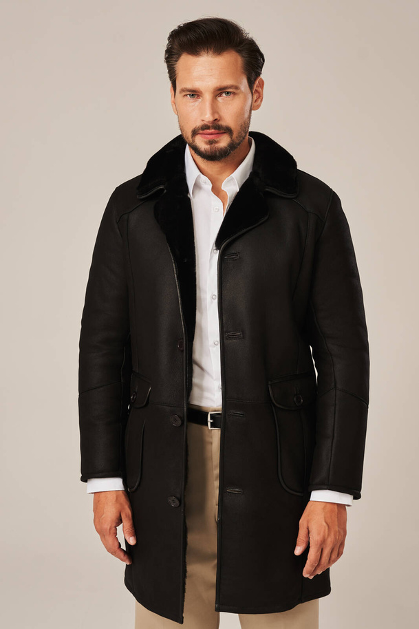 mens winter coats sheepskin