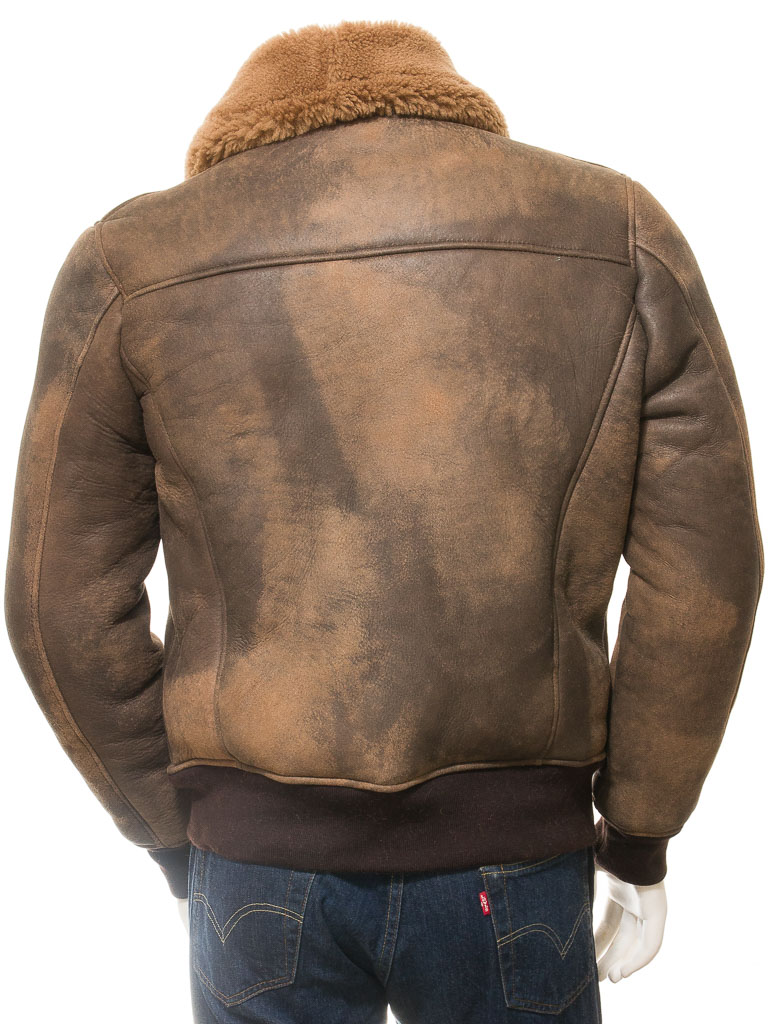 Sheepskin Flight Jacket Mens