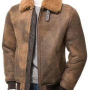 sheepskin flight jacket mens