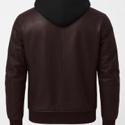 sheepskin hooded jacket