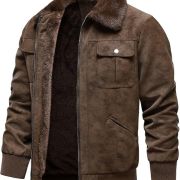 sheepskin suede jacket