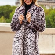 Cheetah Sheepskin Coat