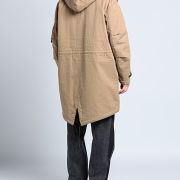 Dsquared2 Mens Coat Khaki With Sheepskin