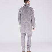 Grey Sheepskin Mans Coat