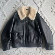 B3 RAF Black Mens Bomber Flying Jacket