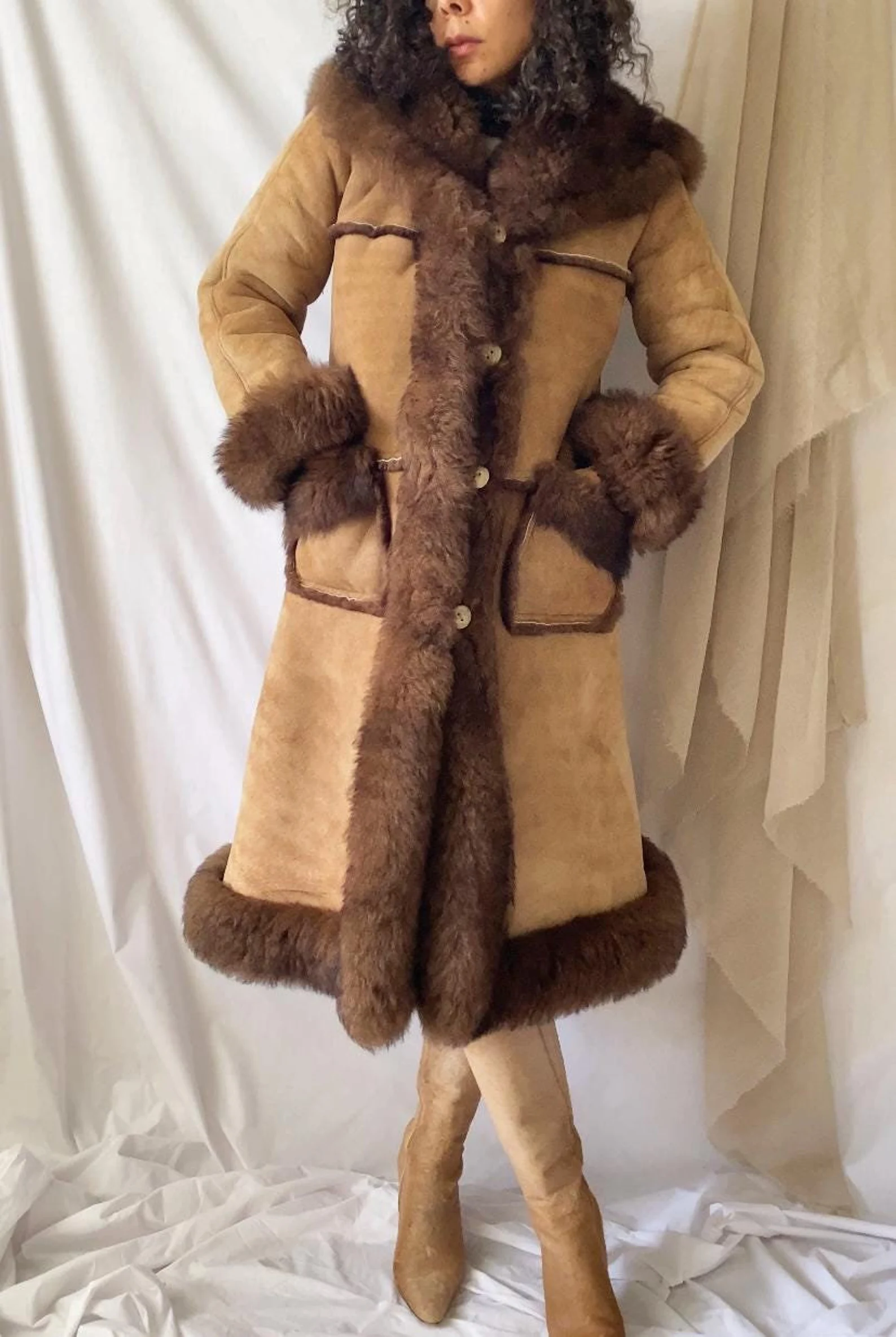 1980s Sheepskin Coat