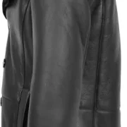 Black Mens Shearling Jacket