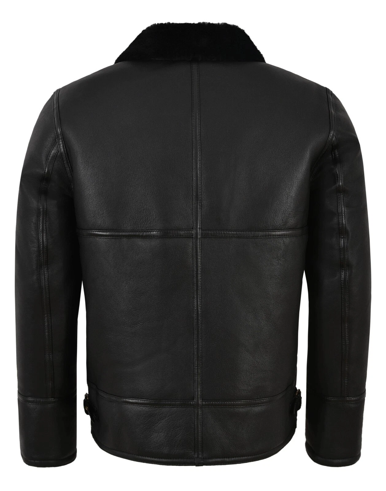 Black Sheepskin Jacket Mens