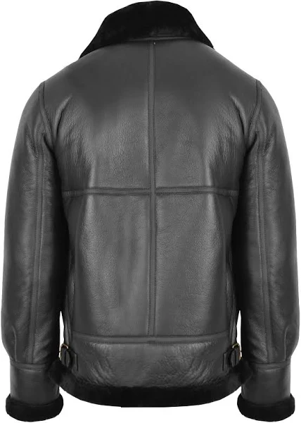 Sheepskin Leather Jacket Mens