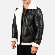 Bomber Jacket Men Sheepskin