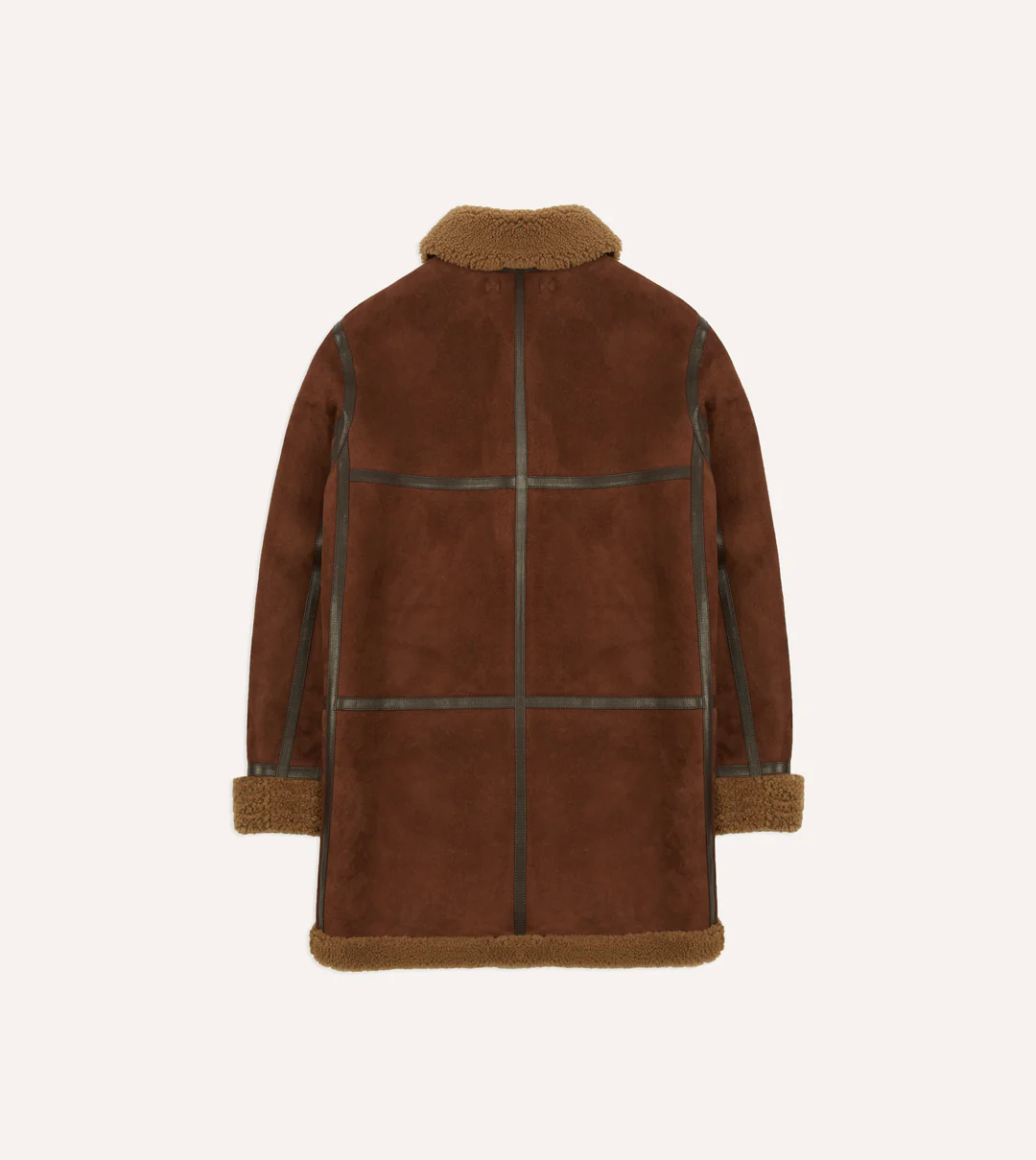 Brown Mens Shearling Coats