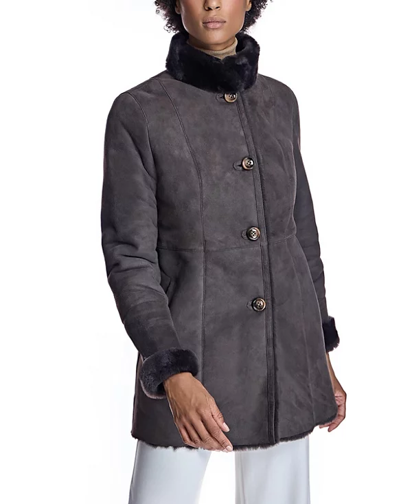 Brown Sheepskin Coat