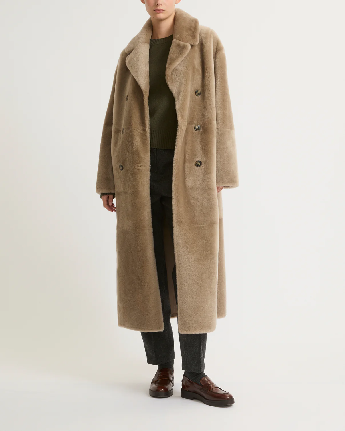 Coat With Shearling
