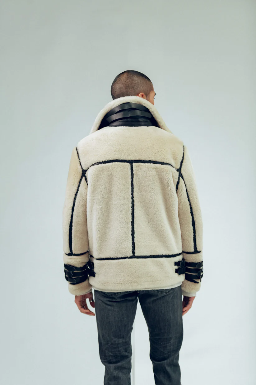 Cream Sheepskin Jacket