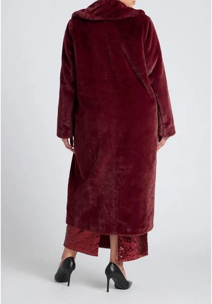 fake sheepskin coat womens