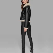 Faux Black Shearling Jacket