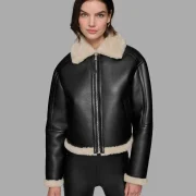 Faux Black Shearling Jacket