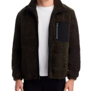 Faux Sheepskin Coat Mens