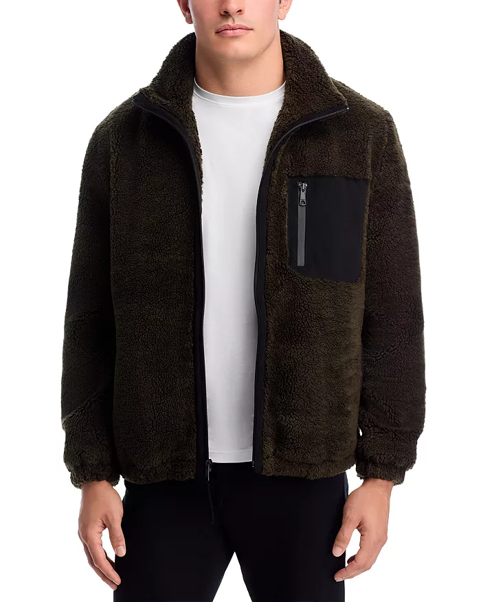 Faux Sheepskin Coat Mens