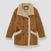Faux Sheepskin Coat