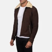 Faux Sheepskin Jacket Mens