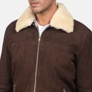 Faux Sheepskin Jacket Mens