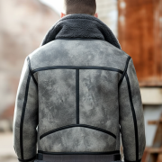 Gray Shearling Jacket