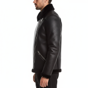 Black Shearling Jacket Mens