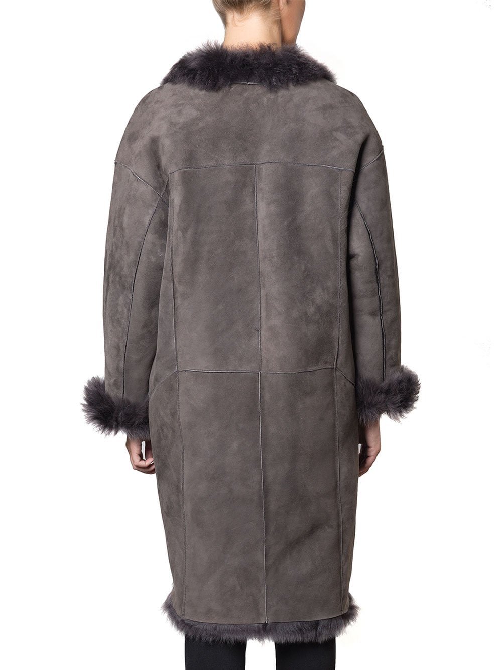 Grey Sheepskin Coat