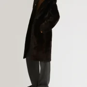 Hooded Sheepskin Coat