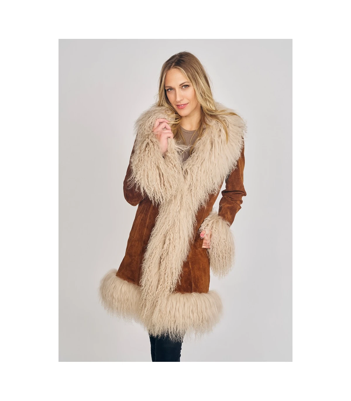 Ladies Classic Sheepskin Coat Sale