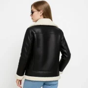 Leather Pilot Jacket Womens