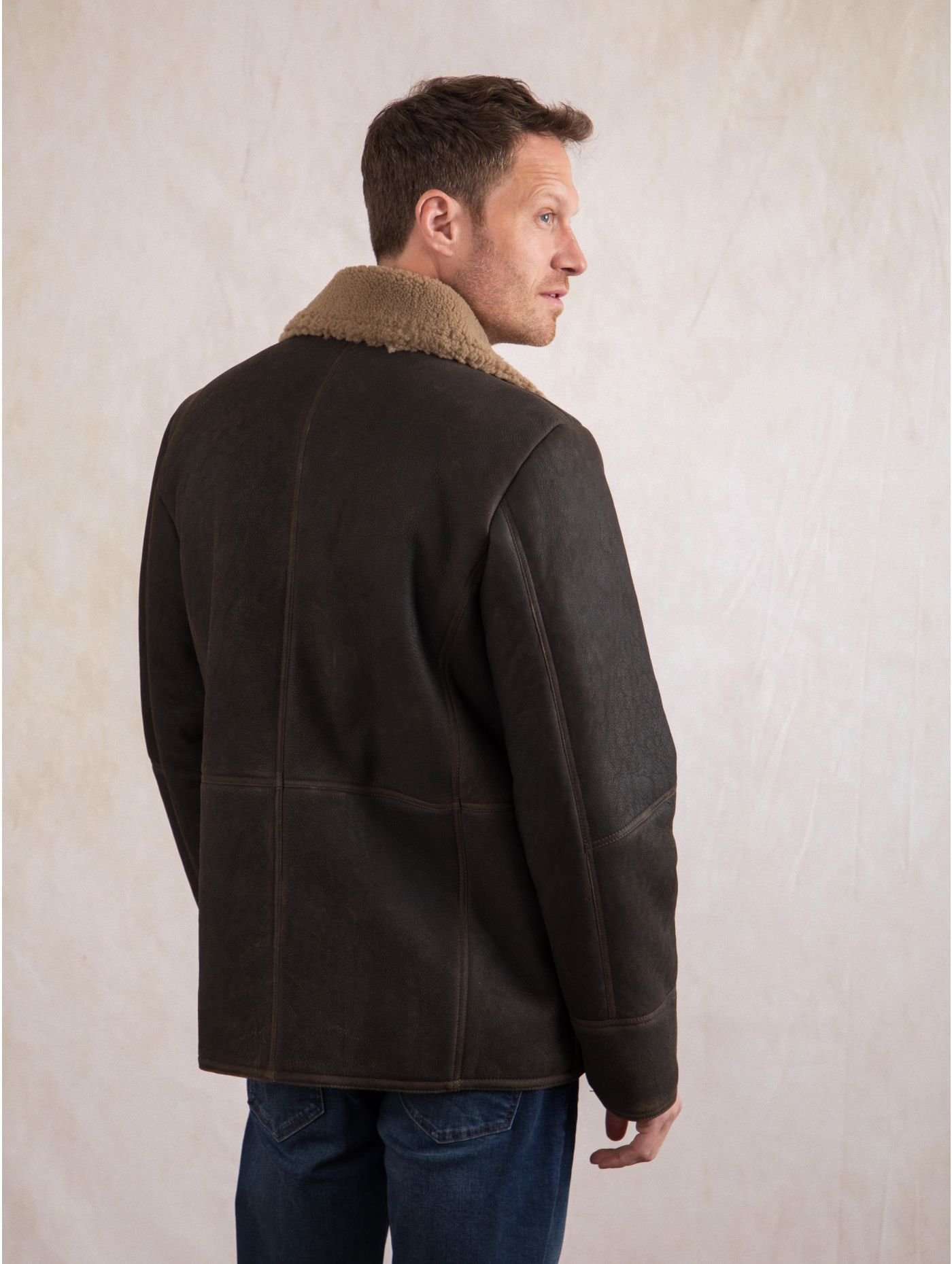 Leather Shearling Coat