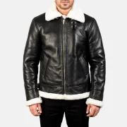 Leather Sheepskin Aviator Jacket