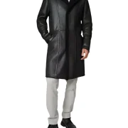 Leather Sheepskin Coat Mens